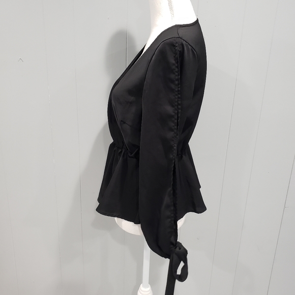 Shein Black Blouse Sz M - Picture 3 of 5